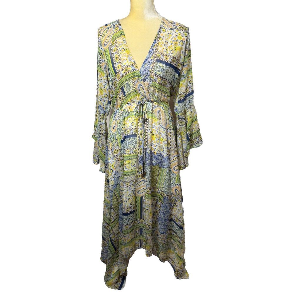 Haani‎ Maxi Dress Women's Size Small Lined Asymmetrical Hem Whimsical Fairy